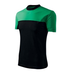 Tricou bicolor ADL109 rosu-negru, albastru-bleumarin