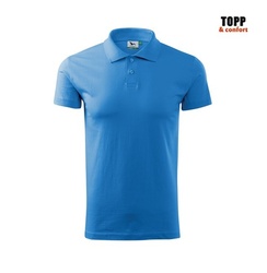 Tricou polo Albastru azur