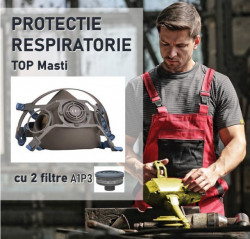 Masca protectie praf si substante chimice cu 2 filtre
