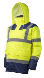 Geaca reflectorizanta iarna galbena Coverguard