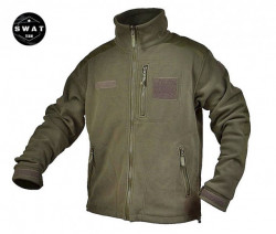 Jacheta fleece military subtire olive
