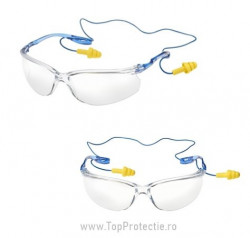 Ochelari de protectie 3M antizgariere lentila incolor cu loc pt dopuri