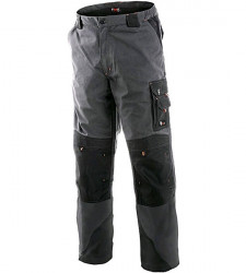 Pantaloni de lucru gri cu intarituri
