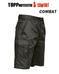 Pantaloni scurti salopeta cu buzunare multe Bleumarin Combat