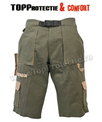 Pantaloni scurti verde vanatoresc, 100% bumbac SNIPER