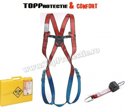 Set de opritoare de cadere: ham Top (C71035) + opritor de cădere retractabil (C71460) + geantă (C71600)