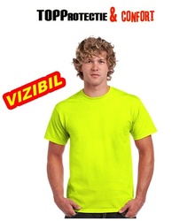 Tricou Outdoor vizibilitate galben fluorescent