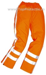 Pantaloni de ploaie cu dungi reflectorizante drumari Traffic R480