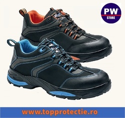 Pantofi de protectie profesionali rezistenti la apa, Nubuk, Contrast