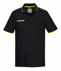 Tricou ECO Polo negru, hipoalergenic cu calitati antibacteriene
