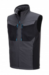Vesta softshell cu multiple buzunare, detalii reflectorizante