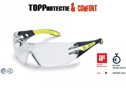 Alege setul promotional ochelari de soare si protectie Uvex safety Pheos pret redus