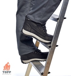 Bocanci piele nubuck Steelite Negru bombeu protectie S3