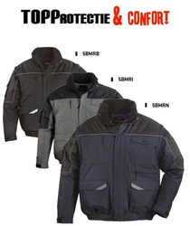 Geaca de iarna Pilot maneci detasabile neagra Ripstop