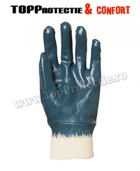 Manusi de protectie imersate in nitril albastru