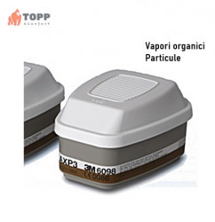 Indisponibil - Filtre protectie particule si gaze/vapori 3M 6098 AXP3 NR