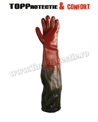 Manusi de protectie lungi 70 cm imersate in PVC