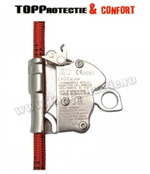 Opritor de cadere pentru franghie flexibila Ø 12 mm, varianta cu deschidere