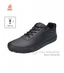 Pantofi antialunecare ESD microfibra Negri Horeca fara protectie BATA