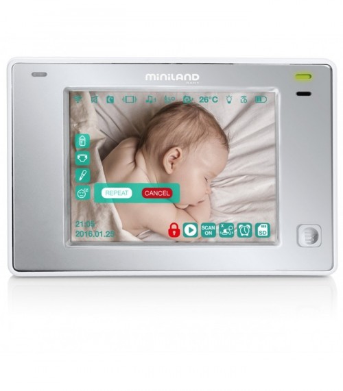 Interfon video monitorizare copii 3.5” Touch Miniland