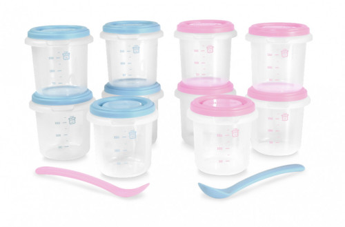 Set 10 Recipiente Ermetice 250 ml Azure-Rose Miniland