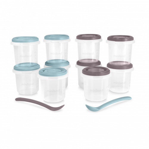 Set 10 Recipiente Ermetice 250 ml Terra Miniland