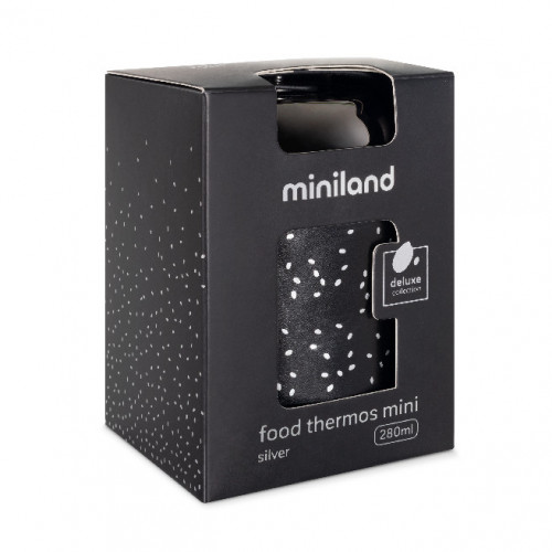 Termos Mancare Solida Deluxe 280 ml Silver Miniland