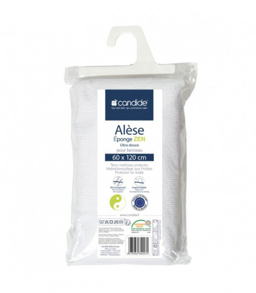 Cearceaf plusat pentru protectie saltea,din bambus, impermeabil 60x 120 cm