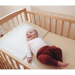 Perna plan inclinat 15° Bumbac Organic pentru pat 70x140cm