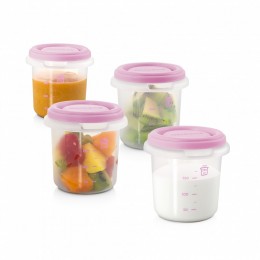 Set 4 Recipiente Plastic 250 ml Rose Miniland