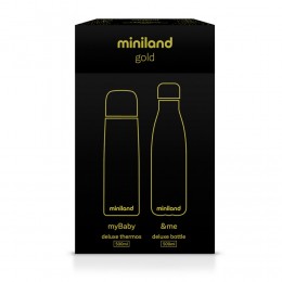 Termos lichide myBaby@me 500 ml Gold (set de 2 termosuri) Miniland