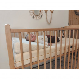 Perna plan inclinat 15° Bumbac Organic pentru pat 70x140cm