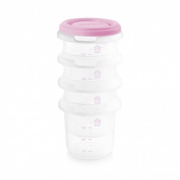 Set 4 Recipiente Plastic 250 ml Rose Miniland
