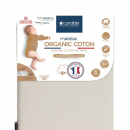 Saltea patut copii din Bumbac organic ptr. patut 60x 120 cm