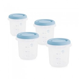Set 4 Recipiente Plastic 250 ml Azure Miniland