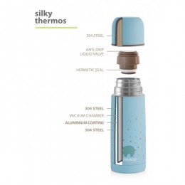 Termos lichide Silky Blue 350 ml Miniland