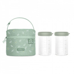 Set 2 recipiente gradate din sticla 250 ml cu gentuta Izoterma