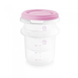 Set 2 Recipiente Plastic 250 ml cu Gentuta izoterma Rose Miniland