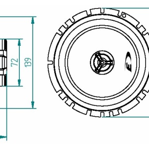Difuzoare coaxiale Alpine SXE-1725S