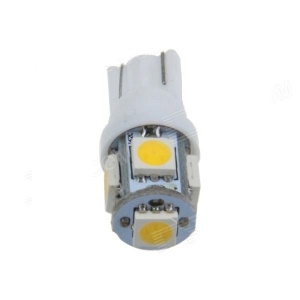 Bec pozitie T10 5 led SMD  lumina alba