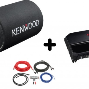 Pachet Audio KENWOOD KSC-W1200T + KAC-PS702EX + LK-10