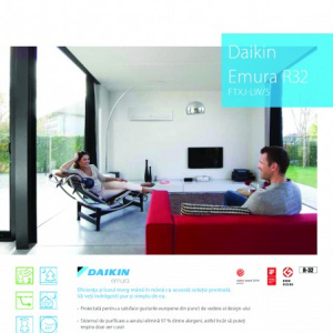SISTEM DAIKIN EMURA ARGINTIU FTXJ50MS.WIFI/RXJ50M - 18000 BTU