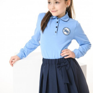 Bluza scoala albastra fete Andreea