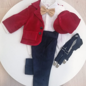 Costum botez 6 piese Gabriel