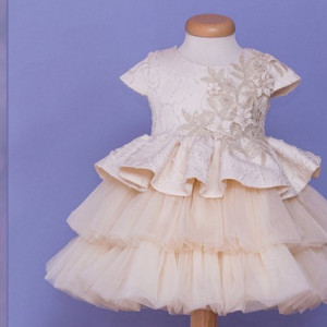 Rochie botez Caramel Pirouette