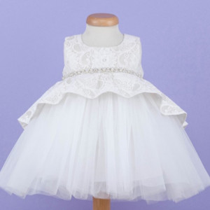 Rochita botez dantela si tulle Lalu