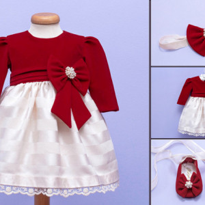 Set botez 3 piese Red Velvet Darling