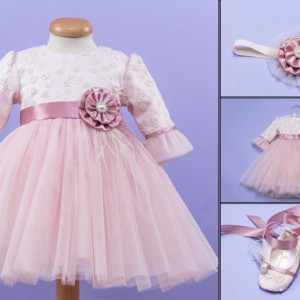 Set botez roz pudra’Pretty Little Pink’