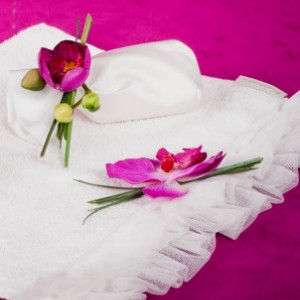 Trusou botez Orhidee- set pentru preot