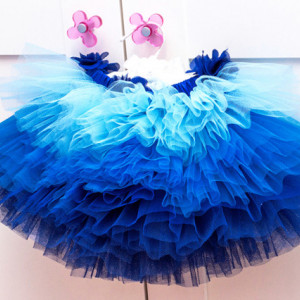 Fusta Tutu Bebe Blue Cloud